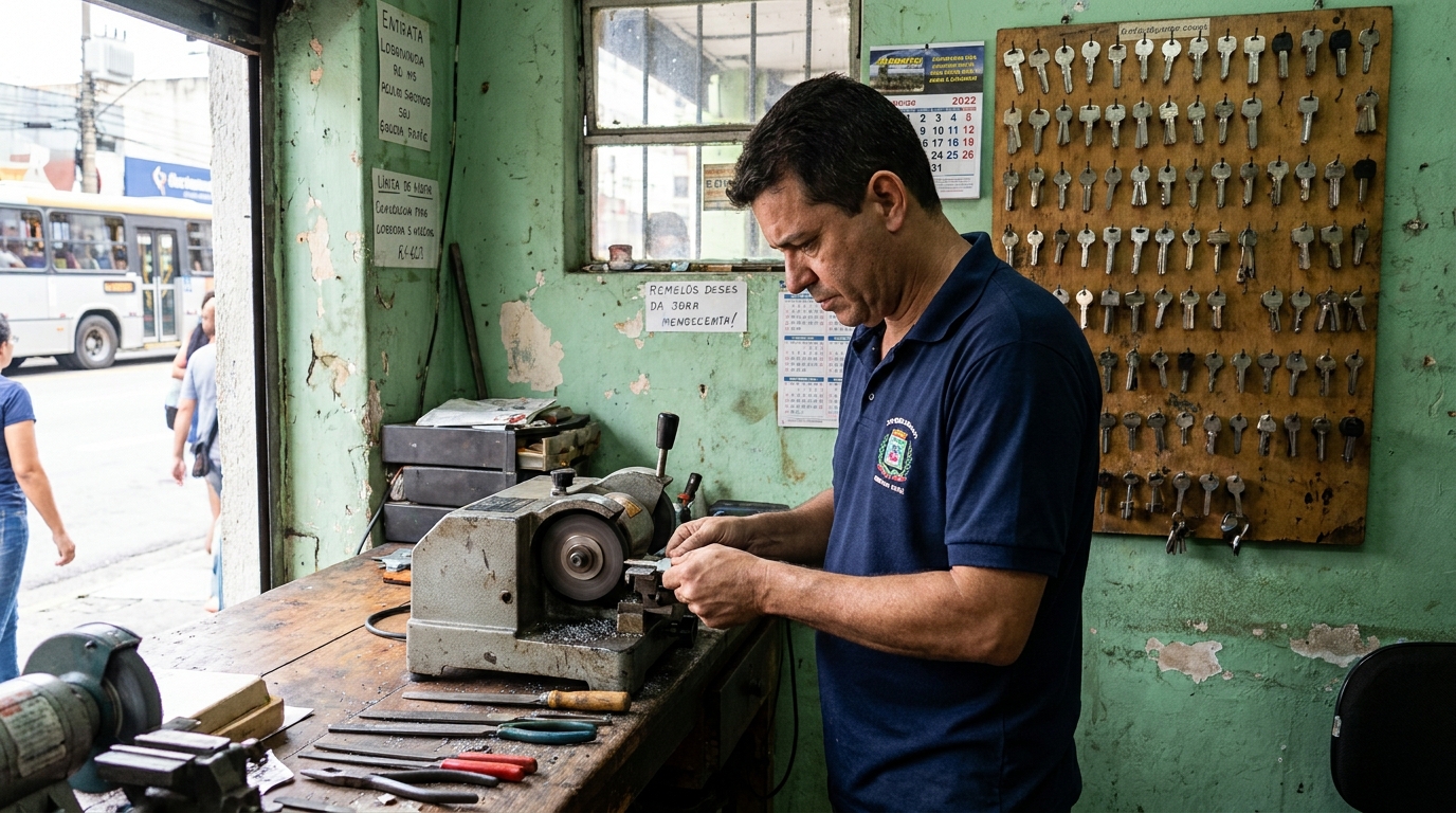 Cópia de Chave Residencial profissional em Londrina‑PR