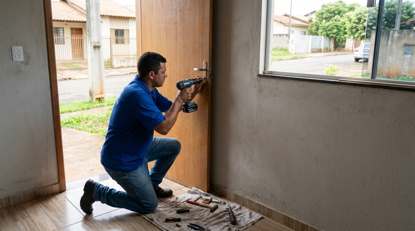 Instalação de Fechadura Residencial profissional em Londrina‑PR